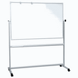 Dobbeltsidet mobil whiteboard tavle 200 | Dobbeltsidet mobil whiteboard tavle 200 x 100 cm.  | Officely