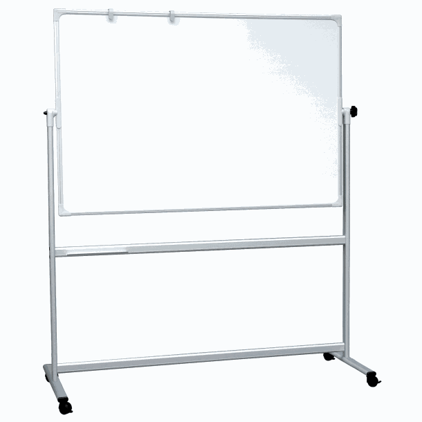 Dobbeltsidet mobil whiteboard tavle 120 | Dobbeltsidet mobil whiteboard tavle 120 x 90 cm.  | Officely